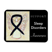 Slaapstoornissen Bewustheid Ribbon Angel Magnet Magneet (Horizontaal)