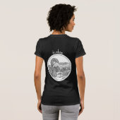 Slaapt buiten. Het is intens. Camping T-shirt (Achterkant volledig)