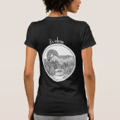 Slaapt buiten. Het is intens. Camping T-shirt (Achterkant)