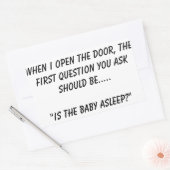 "Slaapt de baby" Sticker (Envelop)