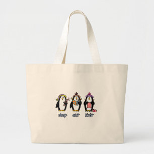 slaapt-messing grote tote bag
