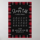 Slaapt tot Kerstmis modern minimalistisch boerderi Poster (Voorkant)