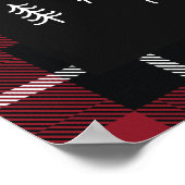 Slaapt tot Kerstmis modern minimalistisch boerderi Poster (Hoek)