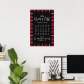 Slaapt tot Kerstmis moderne minimalistische boerde Poster (Thuiskantoor)