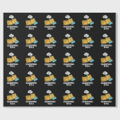 Slaaptas Funny Paper Bag Pun Dark BG Cadeaupapier (Vlak)