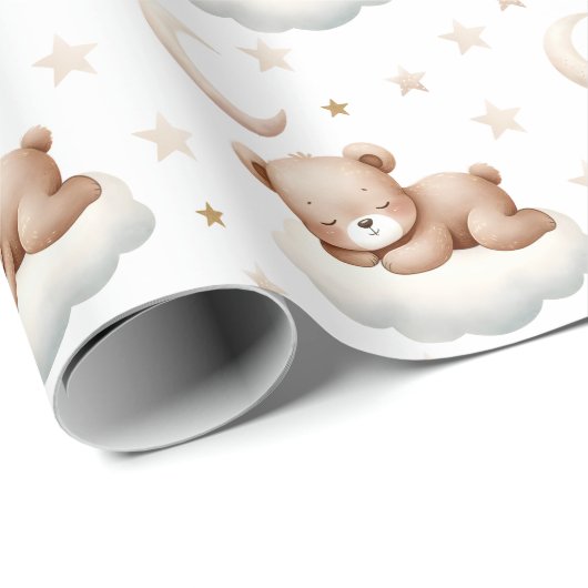 Slaapteddybeer Schattige Cadeaupapier (Rol Hoek)