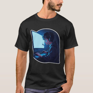 Slaaptekort Gamer – Late Night Gaming Design T-shirt