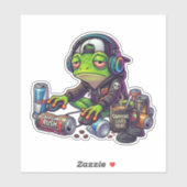 Slaaptekort Kikker Gamer Sticker (Vel)