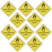 Slaaptekort Ouder Sticker (Voorkant)