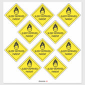 Slaaptekort Ouder Sticker (Vel)