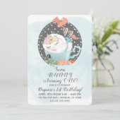 Slaapthee Cup Konijnenkonijn Verjaardagsfeest Kaart (Staand voorkant)