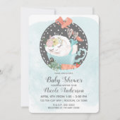 Slaaptheekopje Bunny Rabbit Spring Baby shower Kaart (Voorkant)