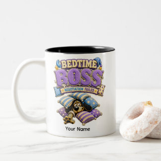 Slaaptijd Baas Grappig Slaap Shirt Tweekleurige Koffiemok