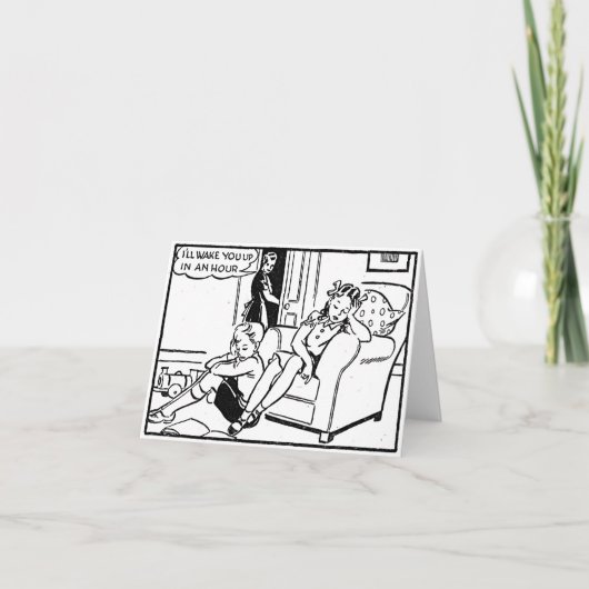 slaaptijd feestdagen kaart (Voorkant)