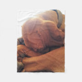 Slaaptijd. Fleece Deken (Voorkant)