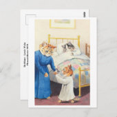 Slaaptijd - Louis Wain Briefkaart (Voorkant / Achterkant)