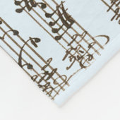Slaaptijd met Bach Handgeschreven klassieker Fleece Deken (Hoek)