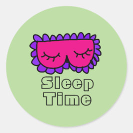 Slaaptijd Ronde Sticker