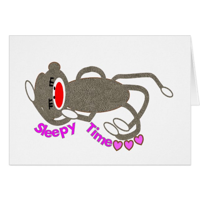 "Slaaptijd" Socket Monkey Slaping (Voorkant Horizontaal)