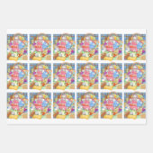 SLAAPTIJD VERHAAL Plat Lakens Inpakpapier Vel (Voorkant)