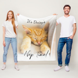 Slaaptijd Zachte Knuffel Persoonlijke Foto van Hui Fleece Deken