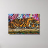 Slaaptijger Canvas Afdruk (Voorkant)