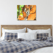 Slaaptijger Canvas Afdruk (Insitu (Slaapkamer))