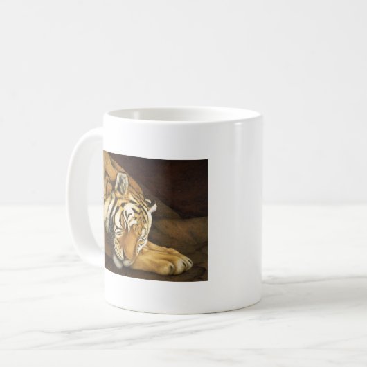 slaaptijger koffiemok (Voorkant links)