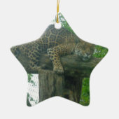 Slaaptijger op bomen, bos, Natuur, wild Keramisch Ornament (Voorkant)