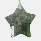 Slaaptijger op bomen, bos, Natuur, wild Keramisch Ornament (Links)