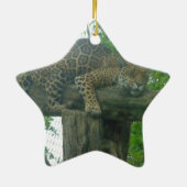 Slaaptijger op bomen, bos, Natuur, wild Keramisch Ornament (Achterkant)