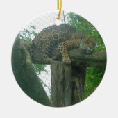 Slaaptijger op bomen, bos, Natuur, wild Keramisch Ornament (Voorkant)