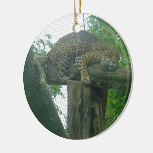 Slaaptijger op bomen, bos, Natuur, wild Keramisch Ornament (Links)