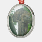 Slaaptijger op bomen, bos, Natuur, wild Metalen Ornament (Links)