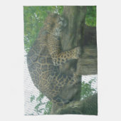 Slaaptijger op bomen, bos, Natuur, wild Theedoek (Verticaal)