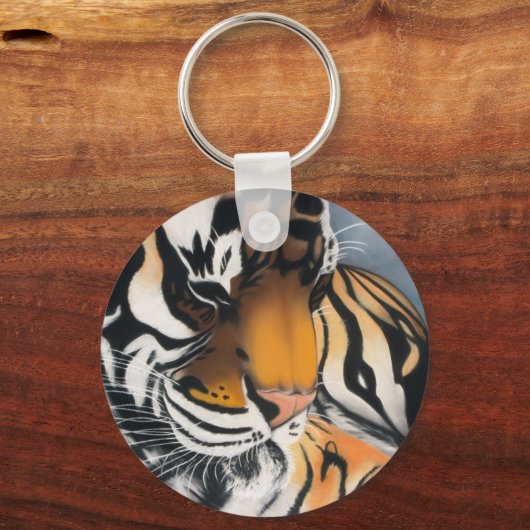 Slaaptijger Sleutelhanger (Voorkant)