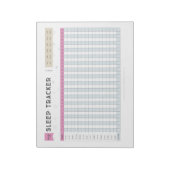 Slaaptracker Notitieblok (Linkerzijde)