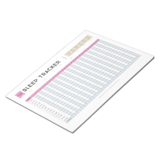 Slaaptracker Notitieblok (Schuin)