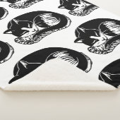 Slaaptuxedo Cats Black White Sherpa Blanket Deken (3/4)