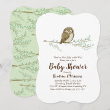 Slaapuil Baby shower Woodland Bird