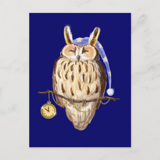 Slaapuil Briefkaart (Voorkant)