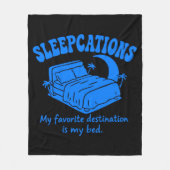 Slaapvakanties Fleece Deken (Voorkant)