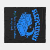 Slaapvakanties Fleece Deken (Voorkant (Horizontaal))