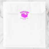 Slaapvakanties Ronde Sticker (Tas)