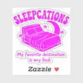 Slaapvakanties Sticker (Vel)