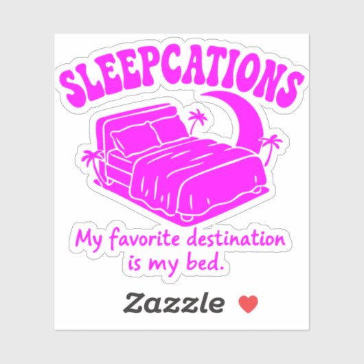 Slaapvakanties Sticker (Vel)