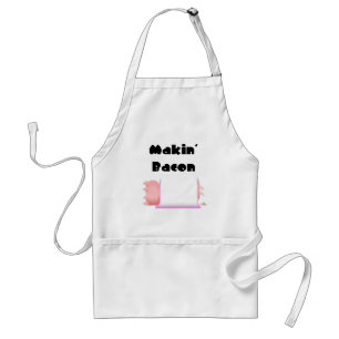 Slaapvarkens Roze Blauwe Deken Makin' Bacon Standaard Schort