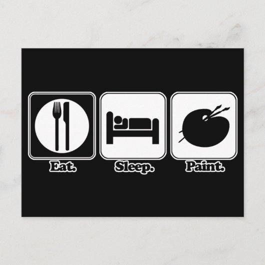 slaapverf briefkaart (Voorkant)