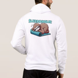 Slaapverslaafde - Slaapluiaard op yogamat Hoodie