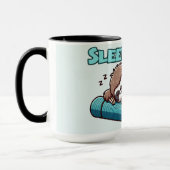 Slaapverslaafde - Slaapluiaard op yogamat Mok (Links)